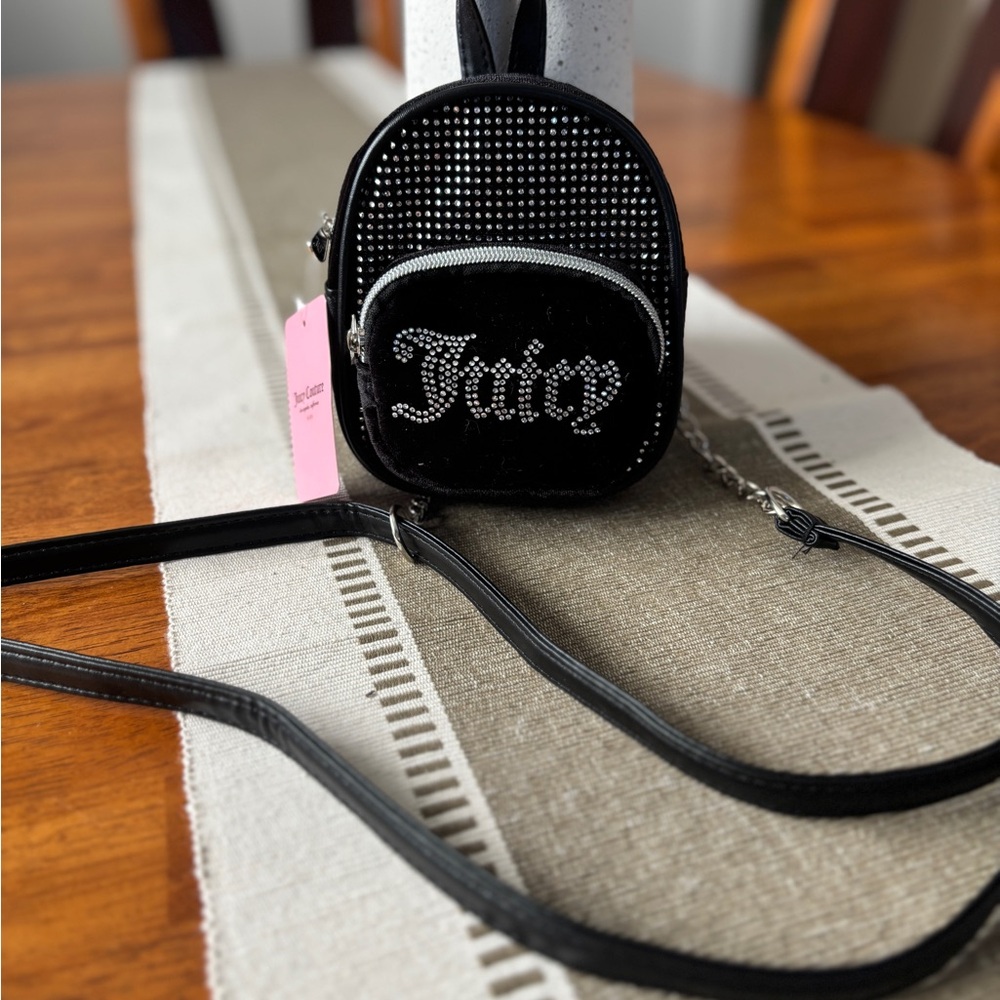 NWT Juicy Couture Kids Black Mini Backpack